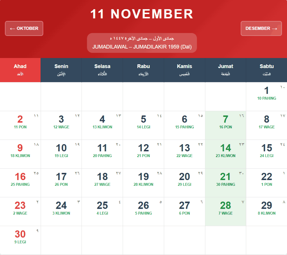 kalender november 2025 1 Kalender November 2025